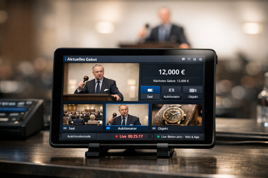 Live Stream mit Multi-Cam Umschaltung